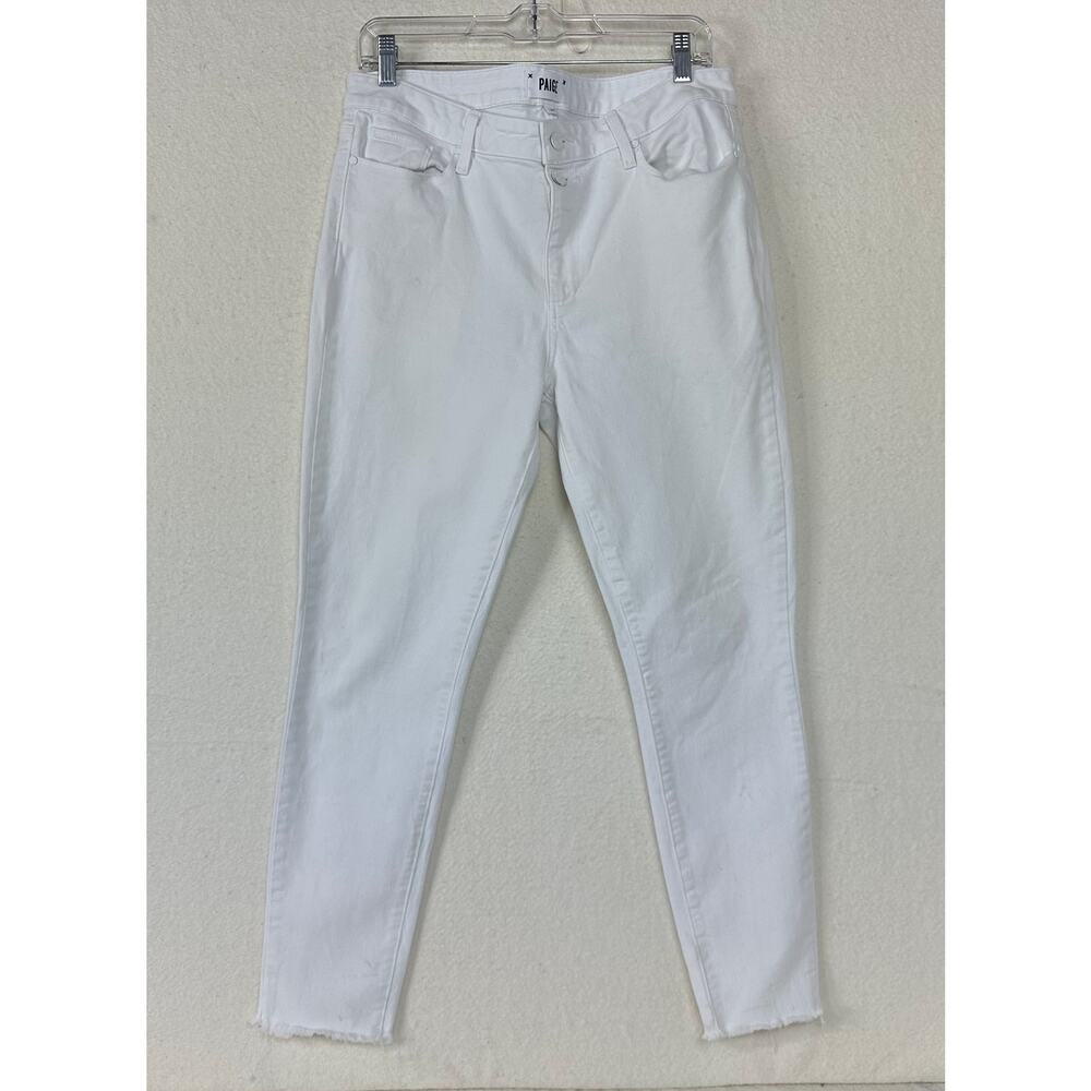 PAIGE Hoxton Ankle High Rise Skinny Jeans White Size 31